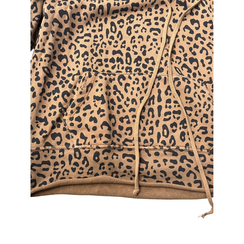 Nili Lotan Women's Janie Leopard Print Oversized Hoodie Sweatshirt Size Small - Picture 5 of 8